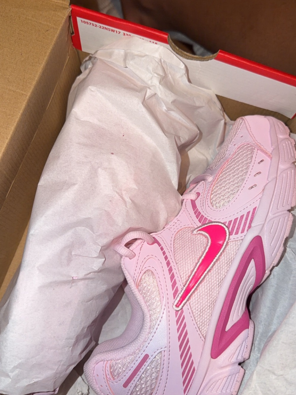 Nike Women’s Pink Mesh & Hot Pink Swoosh Sneakers